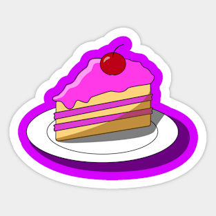 strawberry cake Sticker